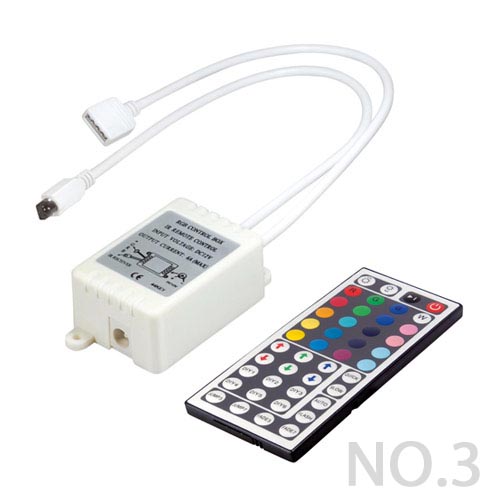 DC5-12/24V Max 12A 4A3CH, LED RGB MINI Wireless RF Infrared Controller For RGB LED Light Strips or Modules